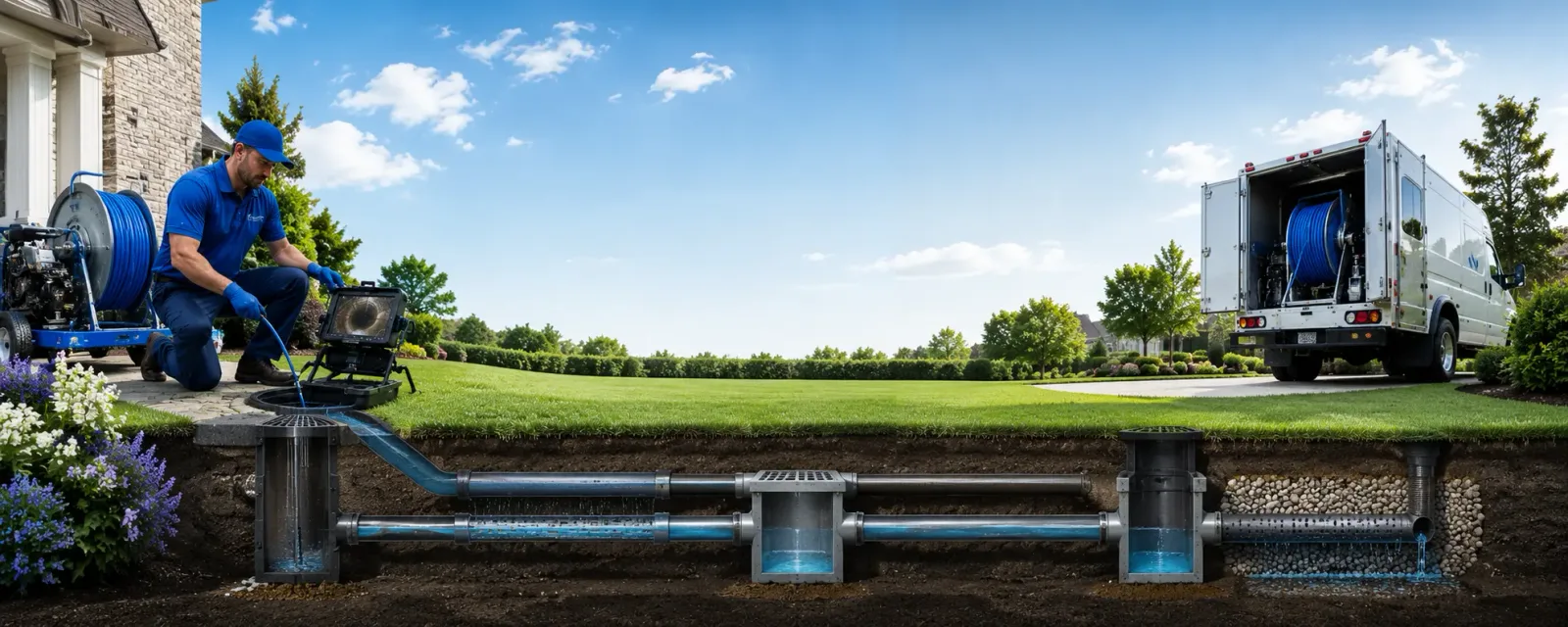 Outdoor drain cleaning information for Cherry Fork, OH